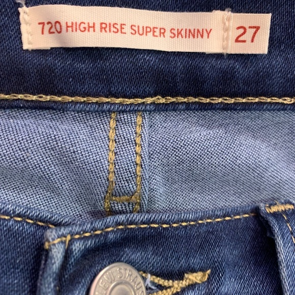 Levi Blue skinny Jeans- Size 27 - Picture 7 of 9